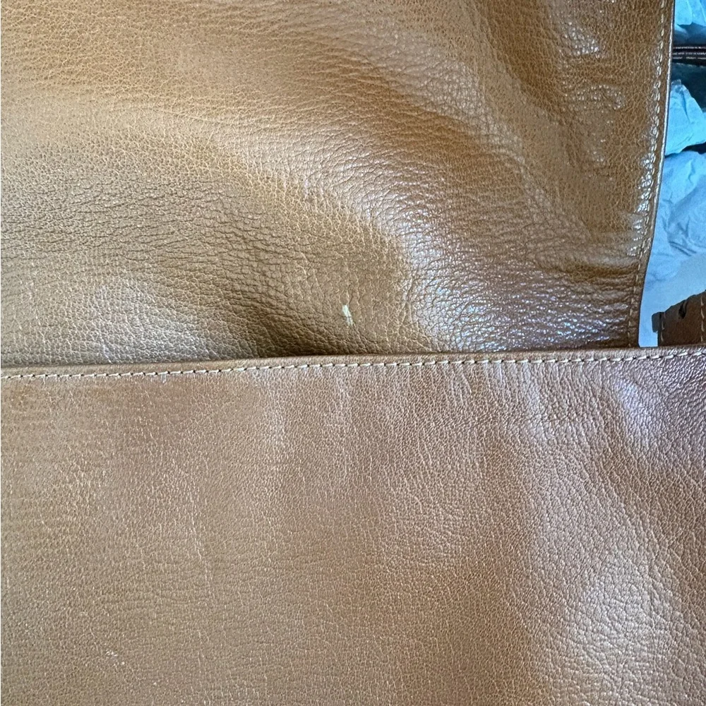 Fendi Mama Baguette Brown Leather Shoulder Bag FF Logo Vintage - Picture 8 of 14